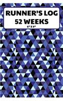 Runner's Log 52 Weeks 6 x 9: Running Log Journal 52 Weeks/One Year Undated of Tracking Your Distance, Time, Pace, Heart Rate, Resting HR, Temperature, Shoes, Run, Event/Route - 