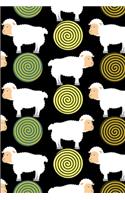 Sleeping Sheep Pattern: Lined Notebook Journal - For Sheep Lovers Animal Enthusiasts - Novelty Themed Gifts