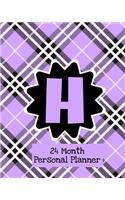 24 Month Personal Planner: Monogrammed Schedule and Organizer