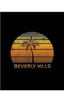 Beverly Hills: Christmas Journal Notebook With Retro California Sunset. Complete Shopping Organizer Holiday Food Meal Party Planner Budget Expense Tracker With Sof