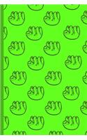 Sloth Pattern Notebook