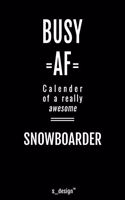 Calendar 2020 for Snowboarders / Snowboarder