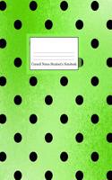 Cornell Notes Student's Notebook: 185 Pages Large Size 8.5 X 11 Lime Green Ombre Dots Design Cover
