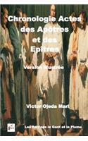 Chronologie Actes des apotres et des Epitres