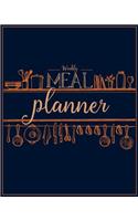 Weekly Meal Planner: Menu Planner and Shopping List Workbook - Diet Slimming Weight Loss Diary, Special Dietary Requirements Notebook Journal Calendar