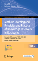 Machine Learning and Principles and Practice of Knowledge Discovery in Databases: International Workshops of Ecml Pkdd 2023, Turin, Italy, September 18-22, 2023, Revised Selected Papers, Part V