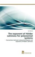 The exponent of Hölder calmness for polynomial systems