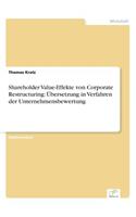 Shareholder Value-Effekte von Corporate Restructuring