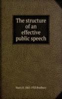 structure of an effective public speech