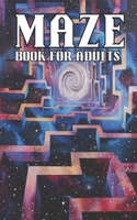 Maze coloring book for adults