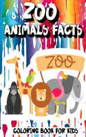 Zoo Animals Facts Coloring Book for Kids
