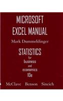 Microsoft Excel Manual for Statistics for Business & Economics