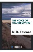 The Voice of Thanksgiving