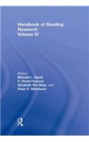 Handbook of Reading Research, Volume IV