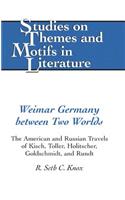 Weimar Germany Between Two Worlds: The American and Russian Travels of Kisch, Toller, Holitscher, Goldschmidt, and Rundt(81 Studies on Themes and Motifs in Literature)