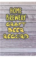 Home Brewery Craft Beer Record
