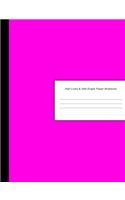 Half Lined & Half Graph Paper Notebook