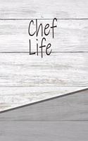 Chef Life: Personalized Rustic Isometric Dot Notebook 120 Pages 6x9