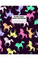 Blank Sheet Music Notebook