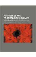 Addresses and Proceedings Volume 7: (English)