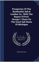 Prospectus Of The Kawkawlin Salt & Lumber Co., With The Report Of Prof. George I. Chace On The Great Salt Basin Of Michigan