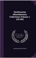 Smithsonian Miscellaneous Collections Volume V. 118 1952