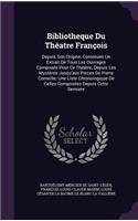 Bibliotheque Du Théatre François