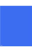 Notebook: blue, school supplies, journaling, 80 pages