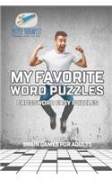 My Favorite Word Puzzles Crossword Easy Puzzles Brain Games for Adults