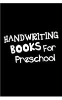Handwriting Books For Preschool