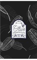 Olive Enchanted Place: Password Organizer: Tracking of Usernames, Passwords, Web Addresses - Tropical Nature Design
