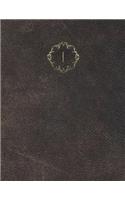 Monogram "I" Grid Sketchbook: (9 Monogram Aged 150 Grid-Sketch)