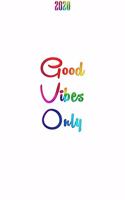 Good Vibes Only Inspirational Quote Monthly/Weekly Planner