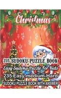 Christmas 235 Sudoku Puzzle Book Easy Sudoku Puzzle For Kids