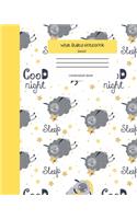 Wide Ruled Sheep Notebook Composition Book