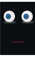 Notebook: Eye Notebook - Lined Journal Notebook, 100 pages, Cream paper, 6 x 9 inches