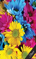Flower Notebook: Journal for Girls and Women Composition Notebook Rainbow Daisies Cover Gift Idea
