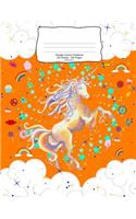 Orange Unicorn Notebook