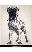 Bull Mastiff: Notebook with Alternate Lined and Blank Pages for Writing & Drawing(25 Dog Novelty Art Journal)