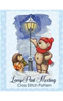 Lamppost Meeting Cross Stitch Pattern