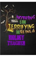 Funny Biology Teacher Notebook Halloween Journal