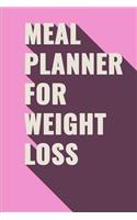 Meal Planner for Weight Loss