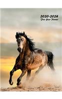 2020-2024 Five Year Planner: Five Year Monthly Planner 8.5 x 11 with Hardcover (Wild Stallion)