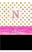 Nora: Personalized Lined Journal Diary Notebook 150 Pages, 6" X 9" (15.24 X 22.86 CM), Durable Soft Cover