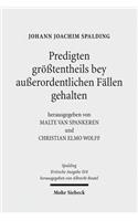 Johann Joachim Spalding -- Kritische Ausgabe