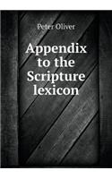 Appendix to the Scripture Lexicon