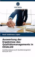 Auswertung der Ergebnisse des Qualitätsmanagements in ESSALUD