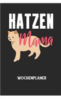 KATZEN MAMA - Wochenplaner: Klassischer Planer für deine täglichen To Do's (Ohne Datum, um auch mitten im Jahr anzufangen) - plane und strukturiere deine Tage mit dem Fokus auf