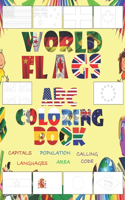 World Flags ABC Coloring Book