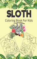 Sloth Coloring Book For Kids